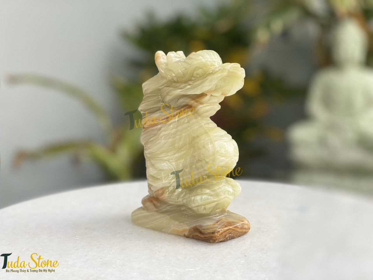 Tượng 12 con giáp - Tượng con rồng bằng đá Ngọc Xanh Pakistan