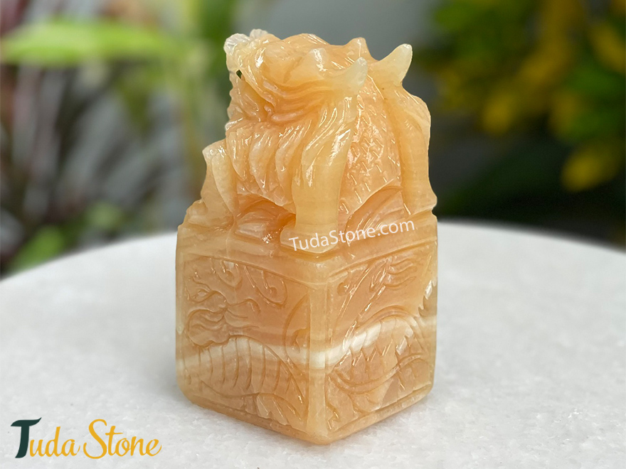 Ấn Rồng bằng Đá Ngọc Hoàng Long