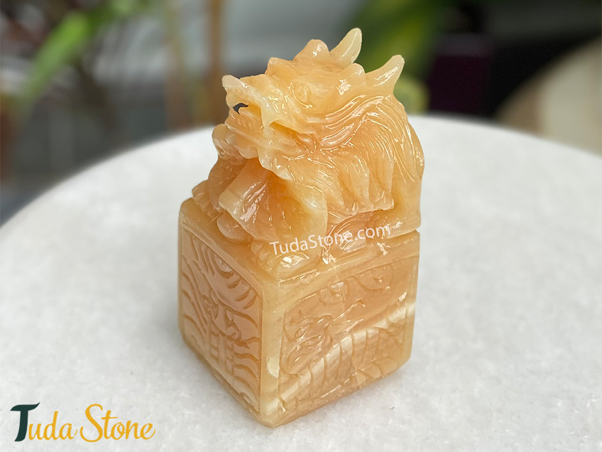 Ấn Rồng bằng Đá Ngọc Hoàng Long