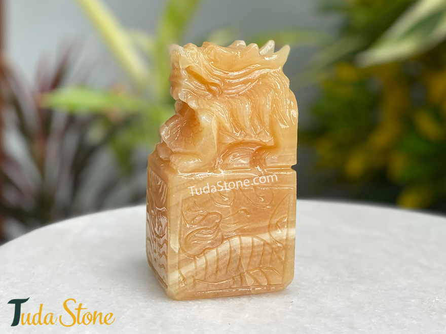 Ấn Rồng bằng Đá Ngọc Hoàng Long