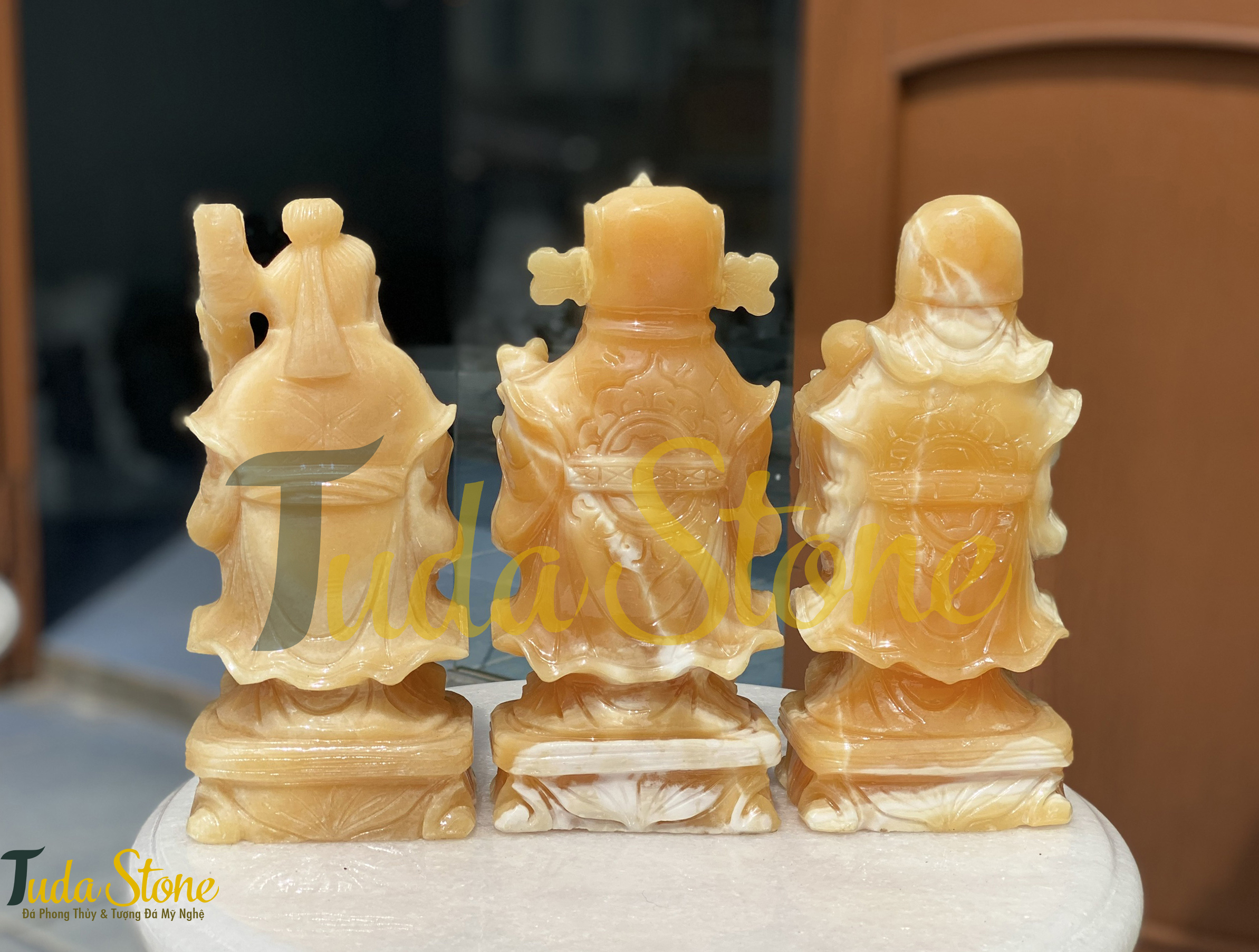 Tượng Phúc Lộc Thọ bằng Đá Ngọc Hoàng Long (PLT-01)