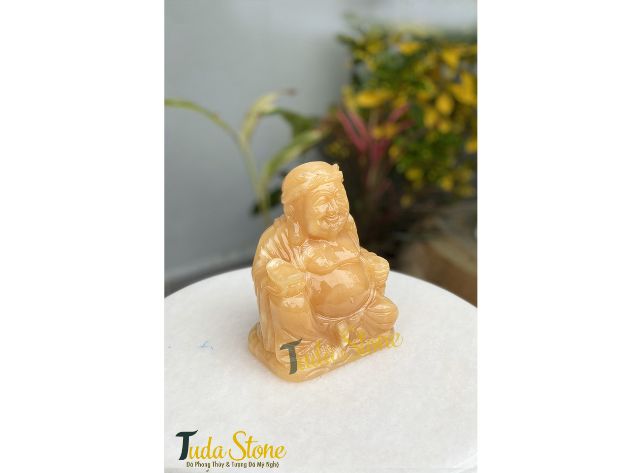 Tượng Thần Tài - Ông Địa bằng Đá Ngọc Hoàng Long