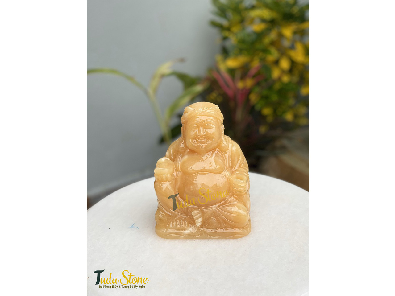 Tượng Thần Tài - Ông Địa bằng Đá Ngọc Hoàng Long
