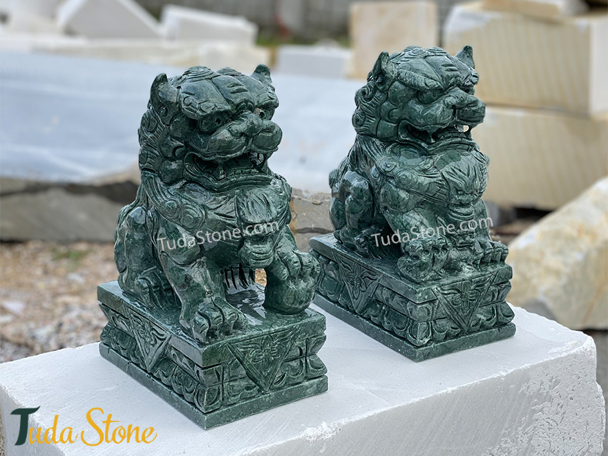 Tượng Kỳ Lân bằng Đá Xanh Ấn Độ