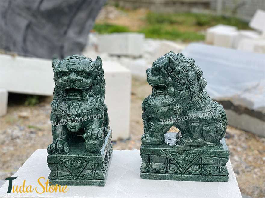 Tượng Kỳ Lân bằng Đá Xanh Ấn Độ