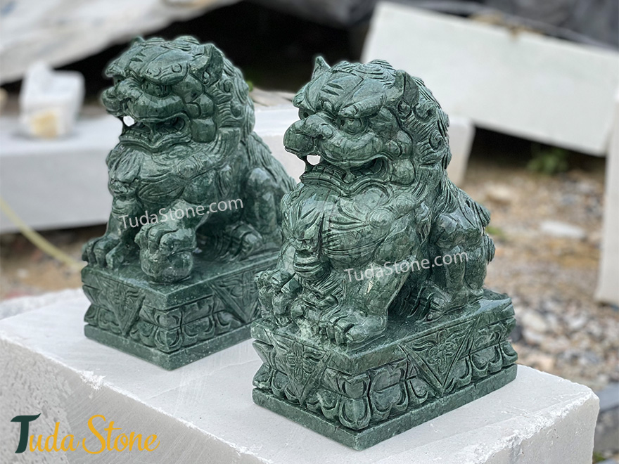 Tượng Kỳ Lân bằng Đá Xanh Ấn Độ