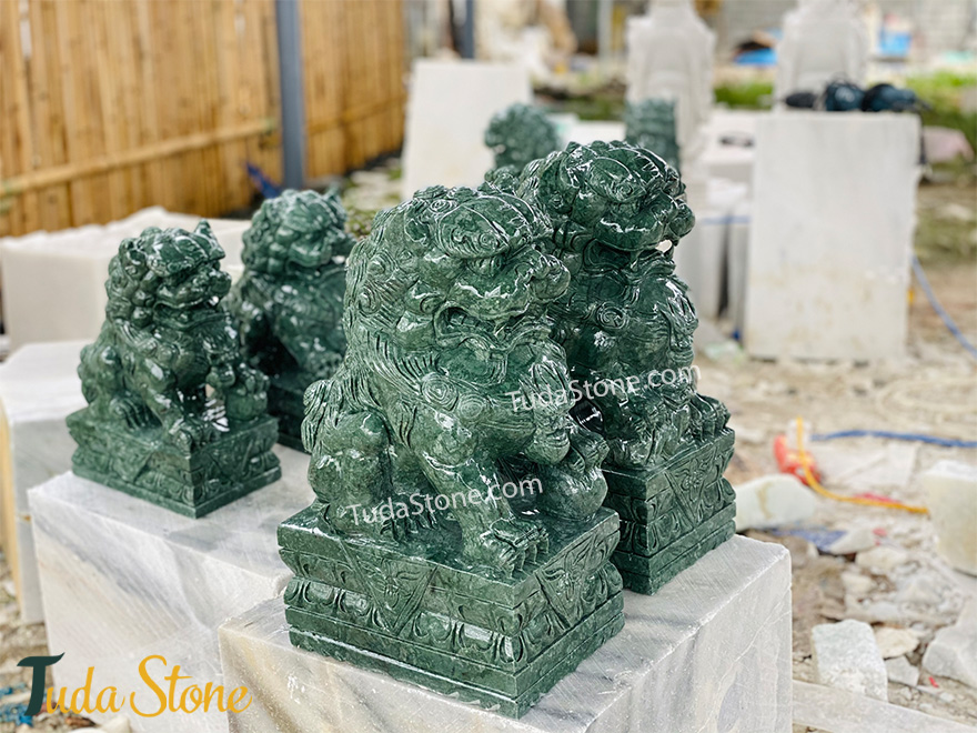 Tượng Kỳ Lân bằng Đá Xanh Ấn Độ