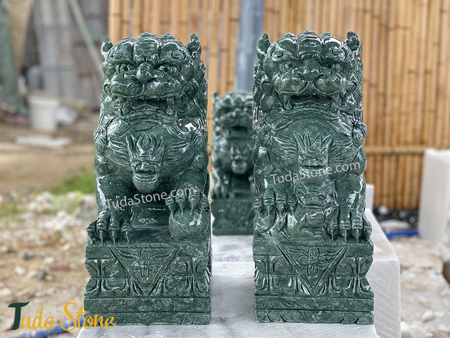 Tượng Kỳ Lân bằng Đá Xanh Ấn Độ