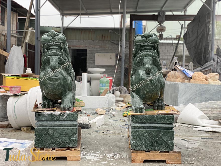 Tỳ Hưu Đá Xanh Ấn Độ (size lớn đẹp)