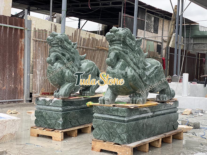 Tỳ Hưu Đá Xanh Ấn Độ (size lớn đẹp)