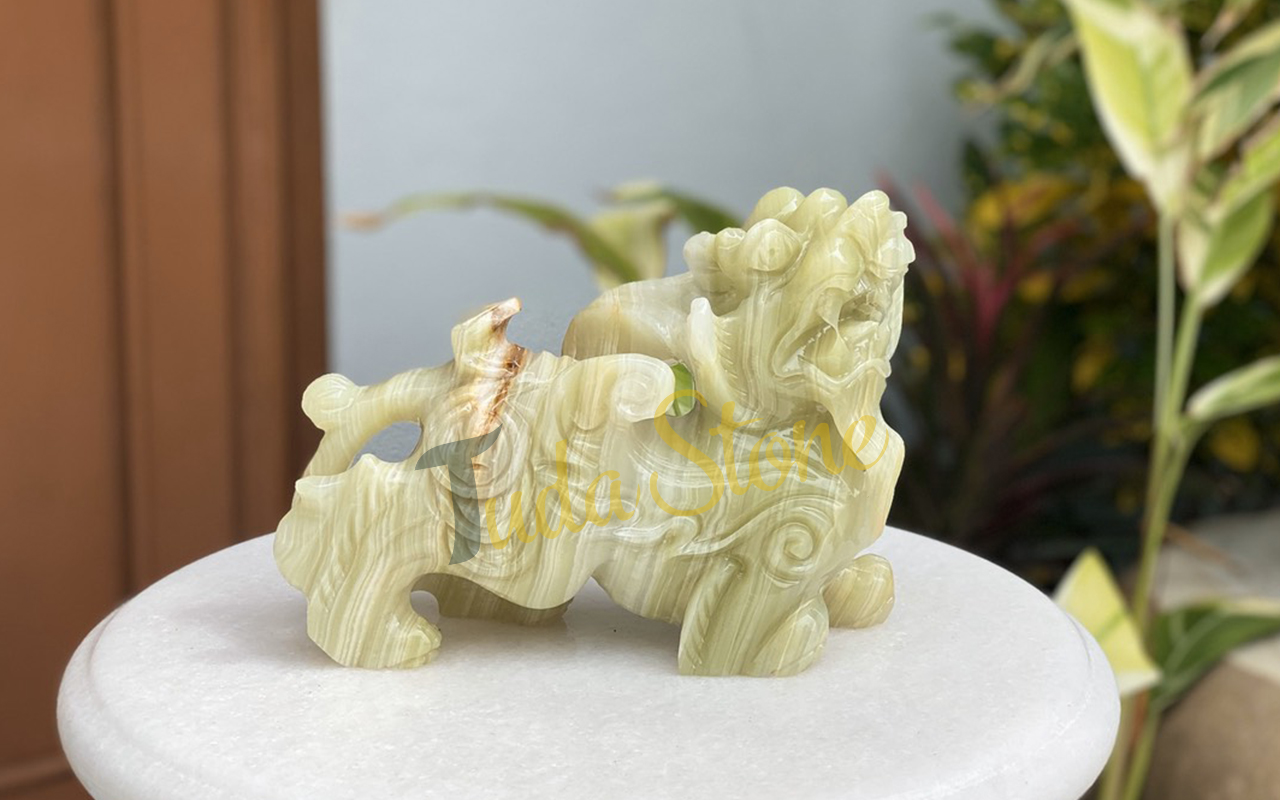 Tỳ Hưu bằng Đá Ngọc Xanh Pakistan (TH-03)