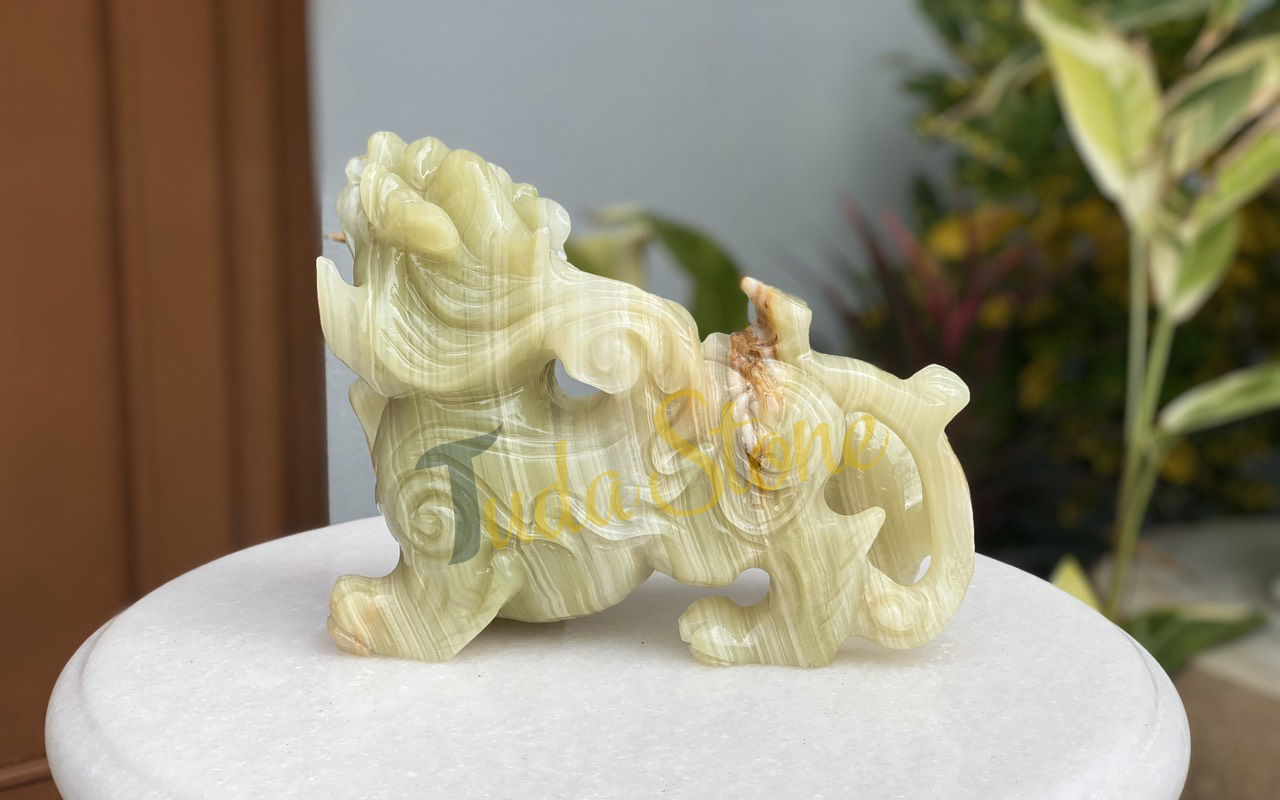 Tỳ Hưu bằng Đá Ngọc Xanh Pakistan (TH-03)