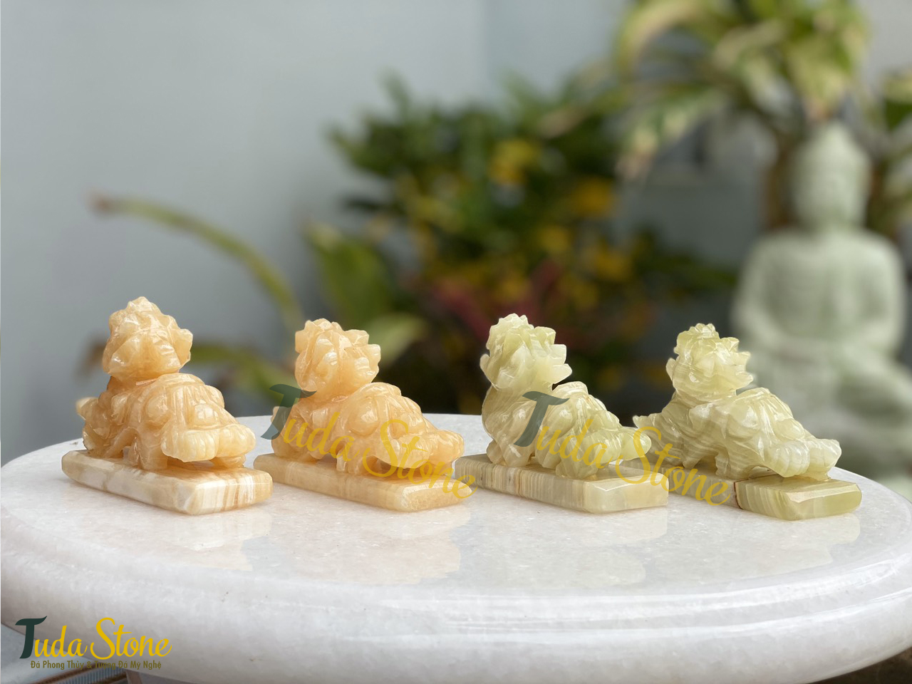 Tỳ Hưu nhỏ bằng Đá Ngọc Xanh Pakistan