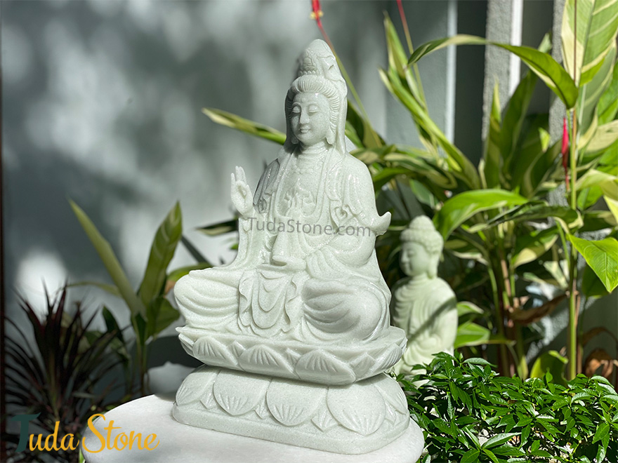 Tượng Phật Quan Âm Ngồi Đài Sen